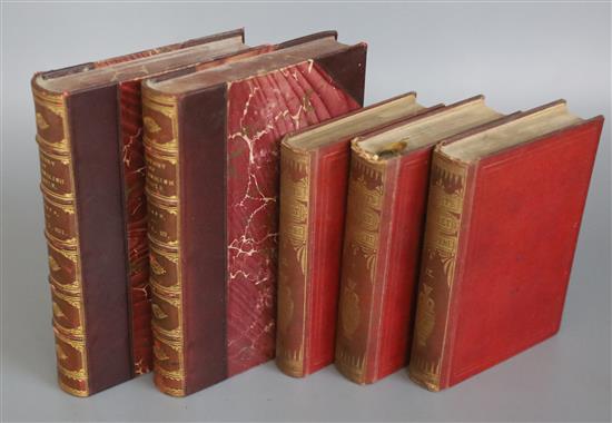 Leather and Cloth Bound Miscellany, includes J.R. Greens History of the English People, 8 vols, Eversley Edition,